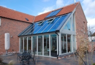 SF65, all timber folding sliding doors and Combi Timber windows - North Nottinghamshire